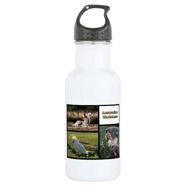 Botella De Agua Navidades Aussie Style Animals (Anverso)