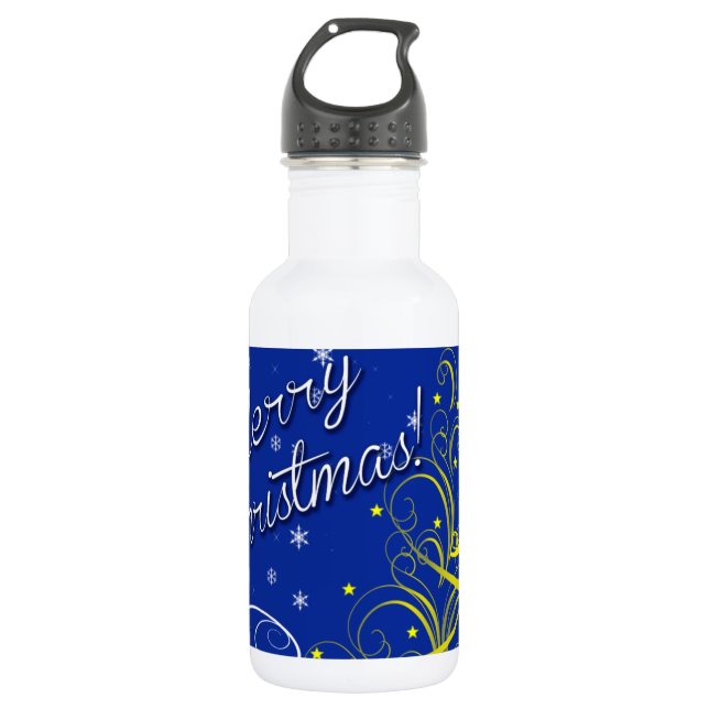 Botella De Agua Navidades azules (Anverso)