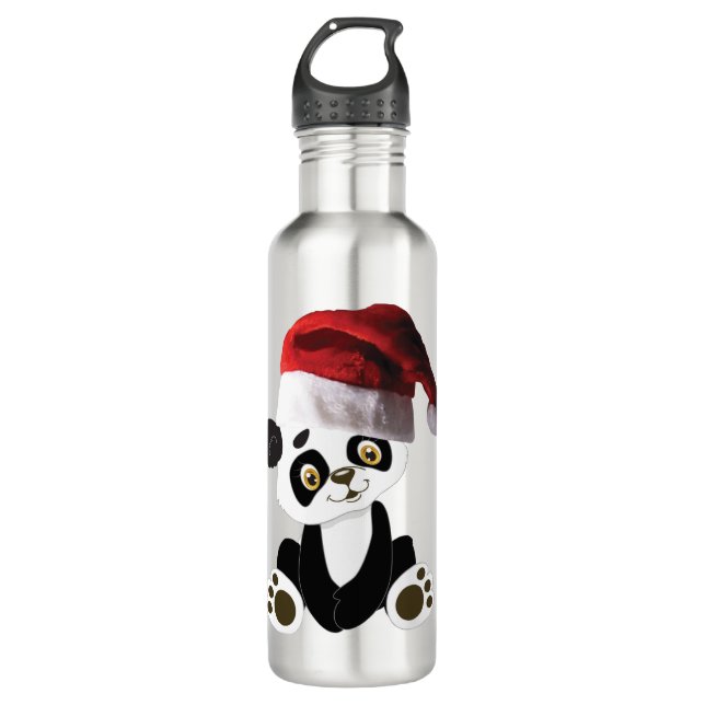 Botella De Agua navidades bebé oso panda (Anverso)