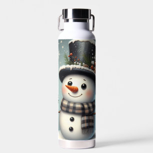 Botella De Agua Navidades caprichosos y llenos de nieve en inviern