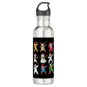 Botella De Agua Navidades de amigos de Dabbing Santa Elf