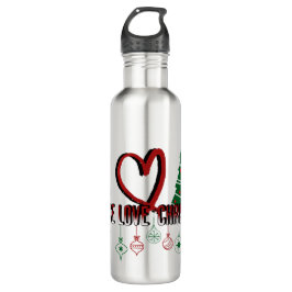 Botella De Agua Navidades de amor por la paz