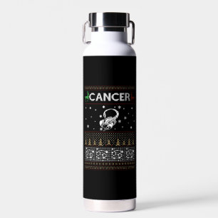 Botella De Agua Navidades de cáncer suéter feo
