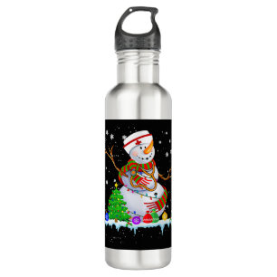 Botella De Agua Navidades de enfermería de Snowman alumbran Navida
