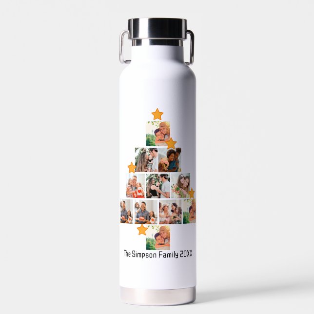 Botella De Agua Navidades de familias divertidas personalizadas 11 (Delantero)