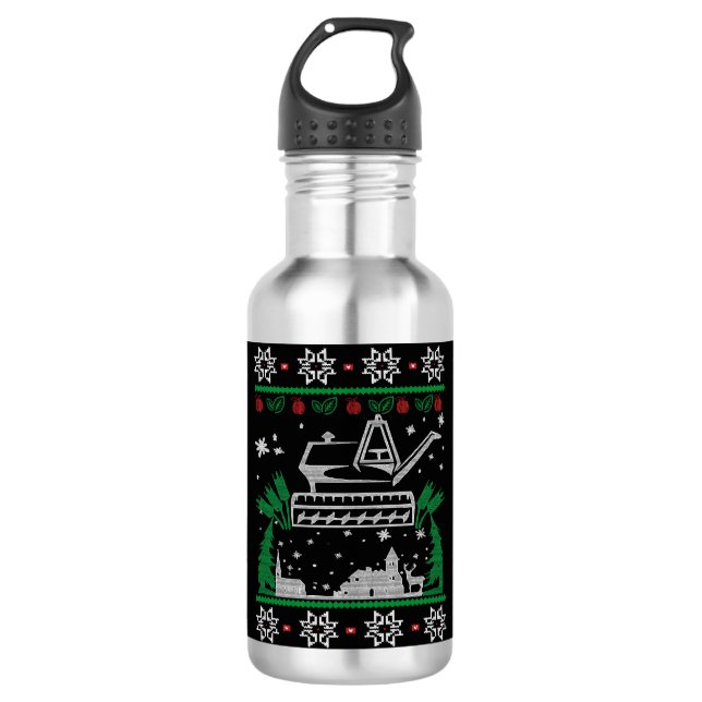 Botella De Agua Navidades de jardinería (Anverso)