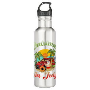 Botella De Agua Navidades de Julio en Santa Hawai