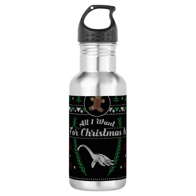 Botella De Agua Navidades de Loch Ness Monster (Anverso)