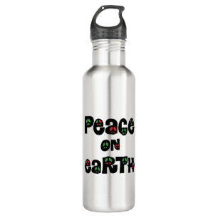 Botella De Agua Navidades de Paz en la Tierra