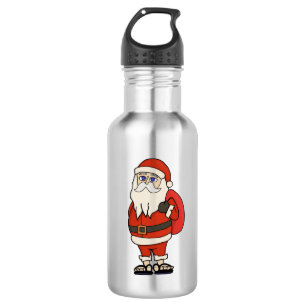 Botella De Agua Navidades de Santa Claus Flip Flops