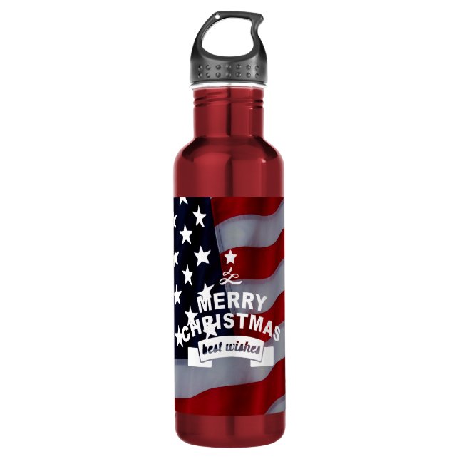 Botella De Agua Navidades de Star-Spangled: Celebrando la temporad (Anverso)