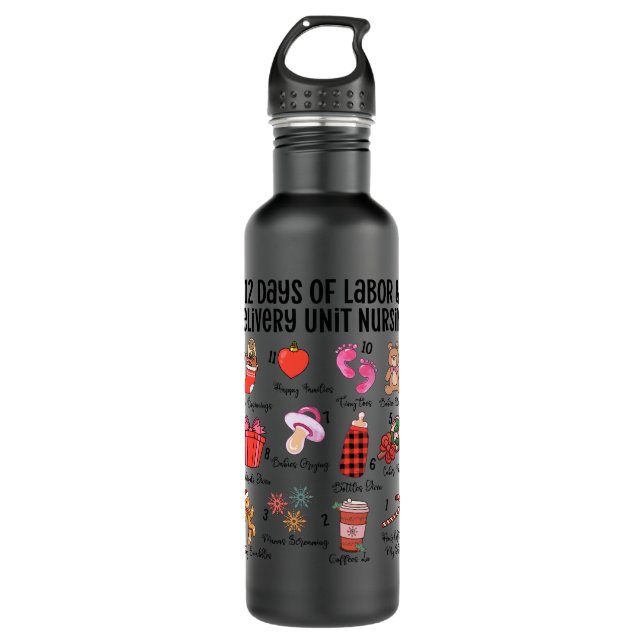 Botella De Agua navidades de vaca 2 (Anverso)