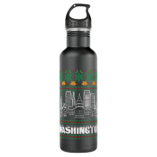 Botella De Agua Navidades de Washington Ugly