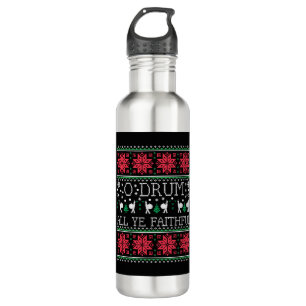 Botella De Agua Navidades del tambor de Bass Drummer Regalo del su