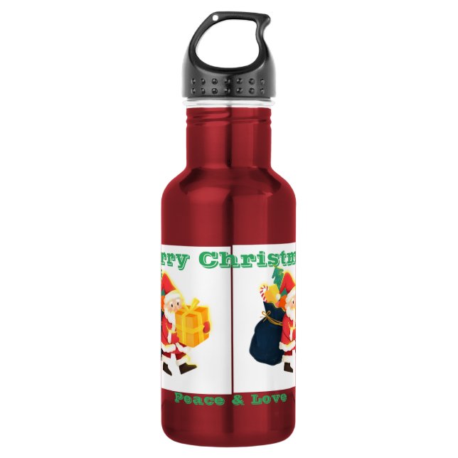 Botella De Agua Navidades Deseos Impreso Sorpresa 18 oz Tamaño Agr (Anverso)