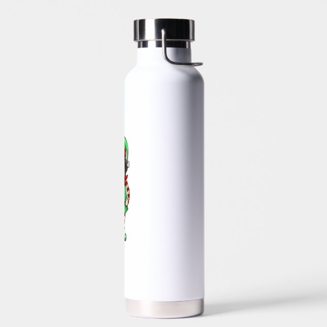Botella De Agua Navidades divertidos Elf St Bernard Dog Saint Bern (Izquierdo)