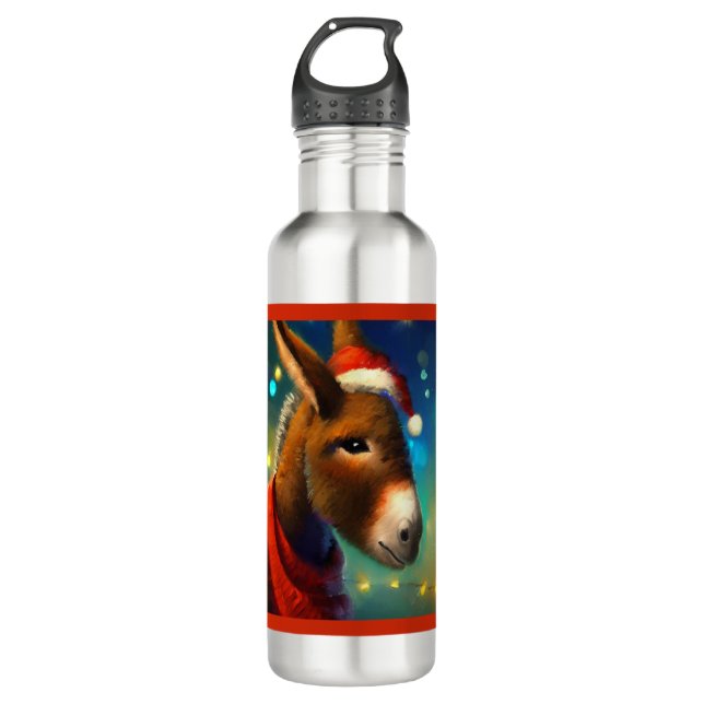 Botella De Agua Navidades Donkey 3 (Anverso)