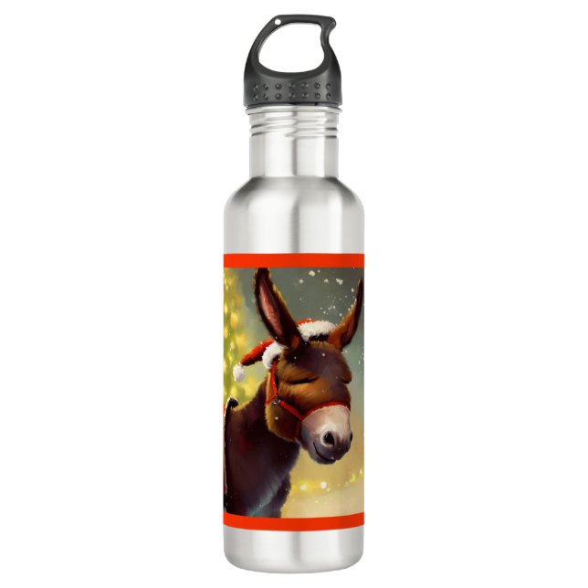 Botella De Agua Navidades Donkey 4 (Anverso)