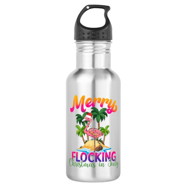 Botella De Agua Navidades en mora | Navidades de julio (Anverso)