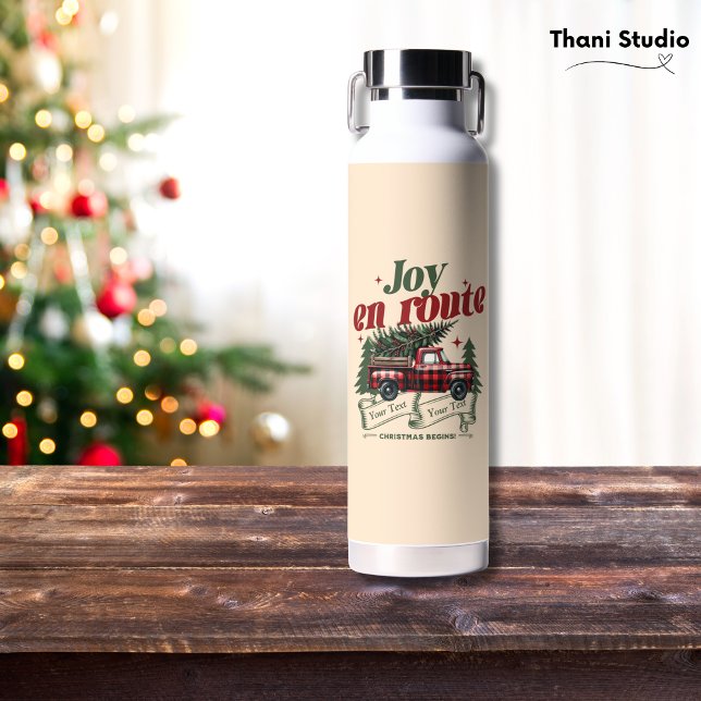 Botella De Agua Navidades en ruta comienzan camionetas y X-Mas Tre (Subido por el creador)