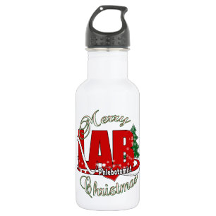 BOTELLA DE AGUA NAVIDADES FLEBOTOMISTAS DE LAB