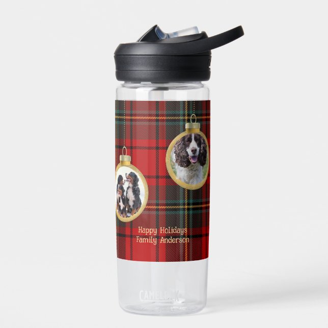 Botella De Agua Navidades Foto Baubles Merry Blessing Hope (Izquierdo)