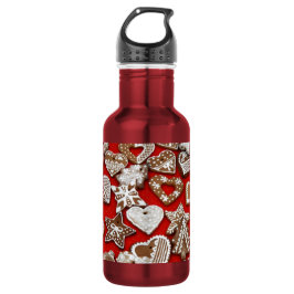 Botella De Agua Navidades Gingerbread Cookies