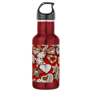 Botella De Agua Navidades Gingerbread Cookies