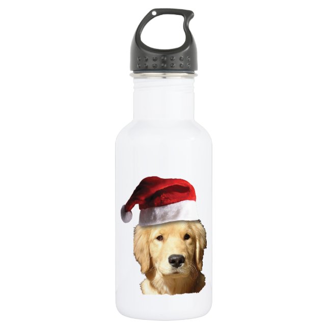 Botella De Agua Navidades Golden Retriever (Anverso)
