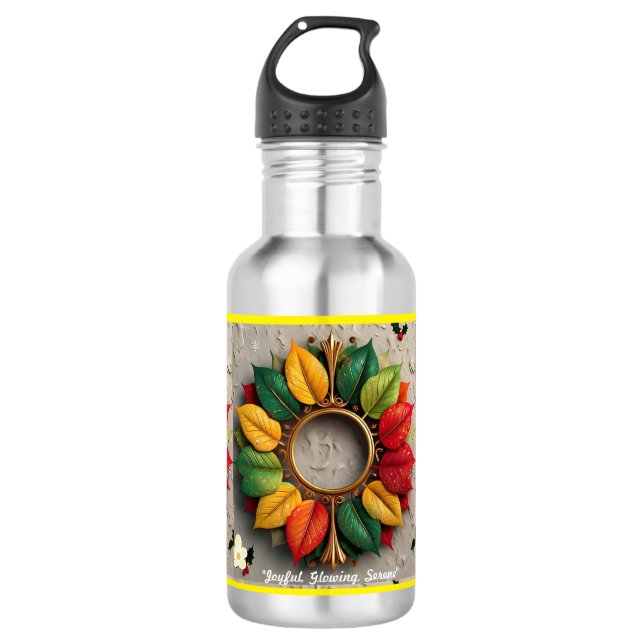 Botella De Agua "Navidades Leafy Delight" (Anverso)