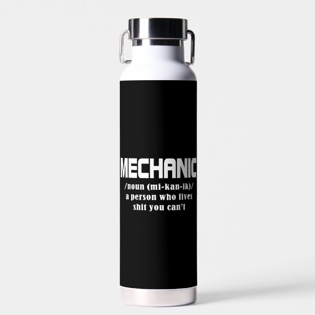 Botella De Agua Navidades mecánicos (Delantero)