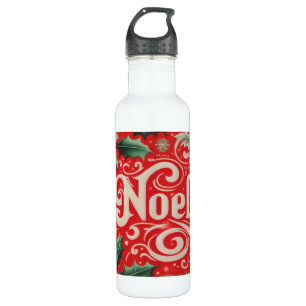 Botella De Agua Navidades Noel Red & Green