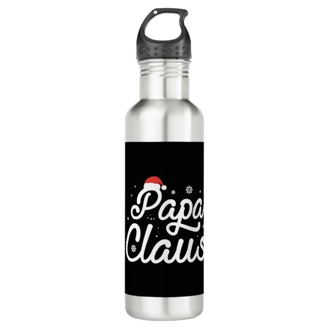 Botella De Agua Navidades papa claus xmas (Anverso)