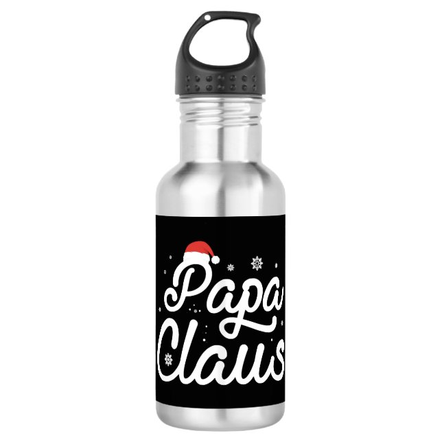 Botella De Agua Navidades papa claus xmas (Anverso)