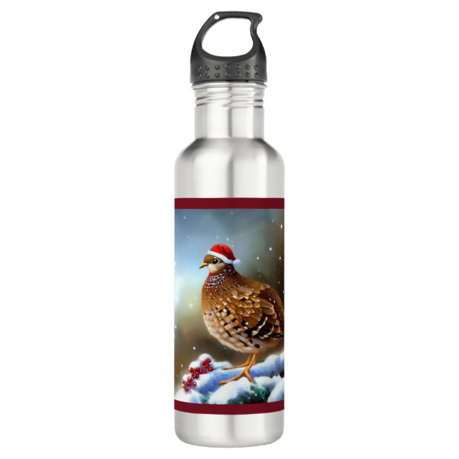 Botella De Agua Navidades Partridge 2 (Anverso)