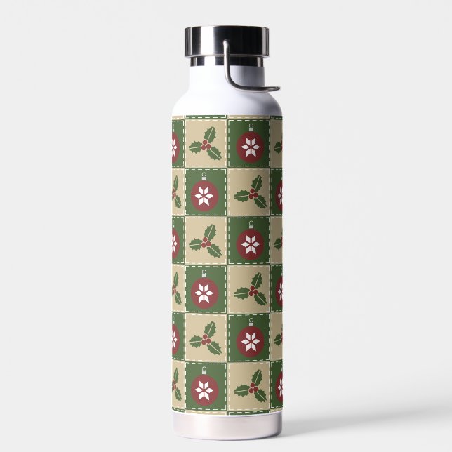 Botella De Agua Navidades Quilt (Izquierdo)