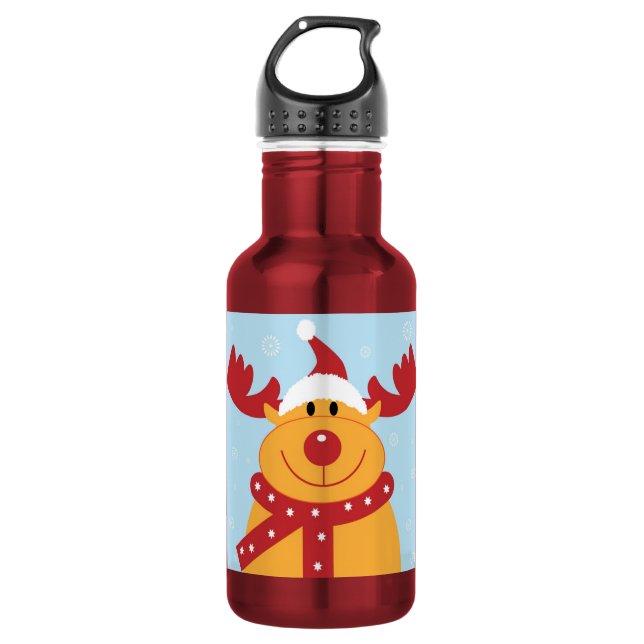 Botella De Agua Navidades renos (Anverso)