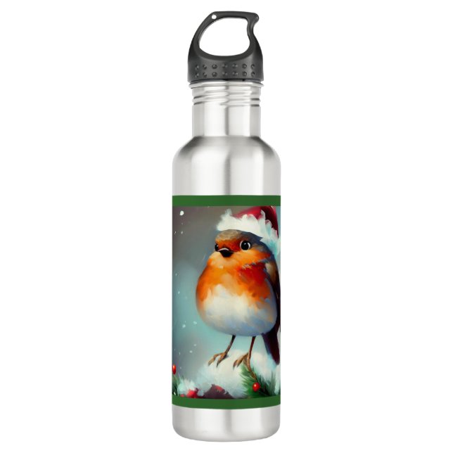Botella De Agua Navidades Robin 1 (Anverso)