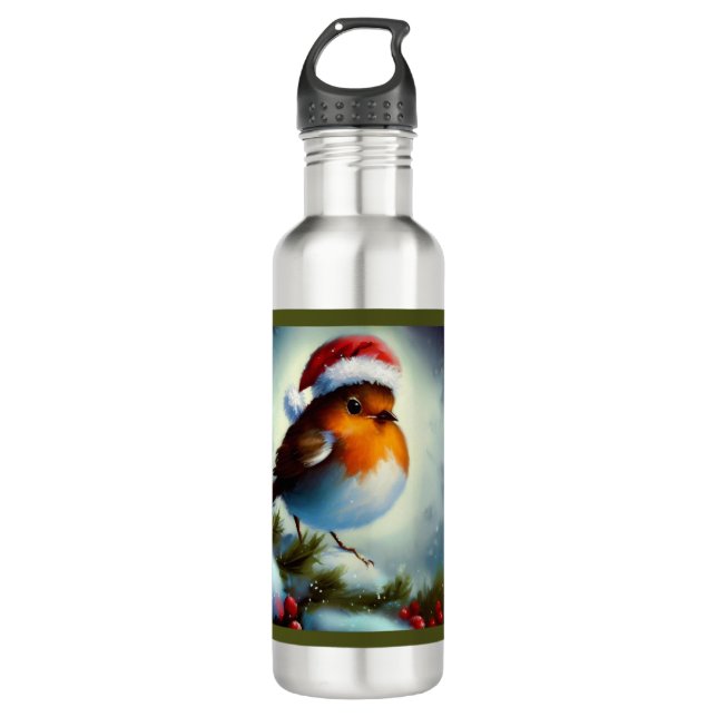 Botella De Agua Navidades Robin 3 (Anverso)