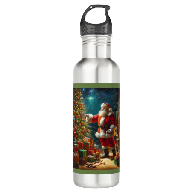 Botella De Agua Navidades Santa Claus 1 (Anverso)