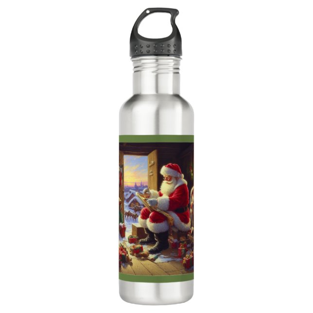 Botella De Agua Navidades Santa Claus 2 (Anverso)