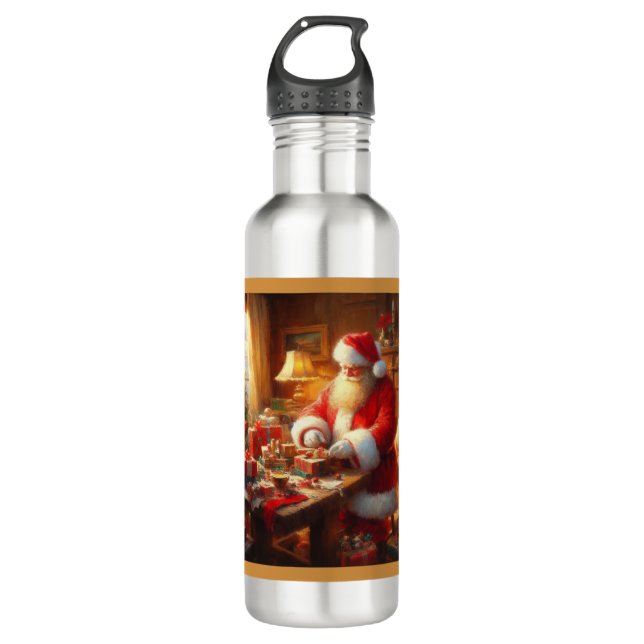 Botella De Agua Navidades Santa Claus 4 (Anverso)