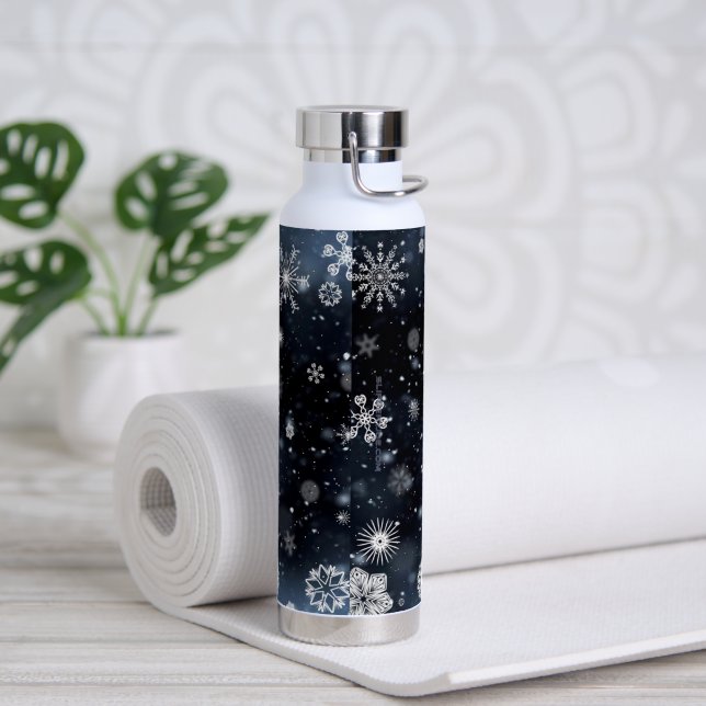 Botella De Agua Navidades SlipperyJoe cayendo varios tamaños de fo (Yoga)