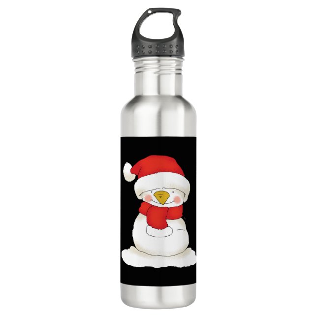Botella De Agua navidades snowman (Anverso)
