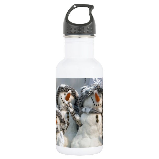 Botella De Agua Navidades Snowmen (Anverso)