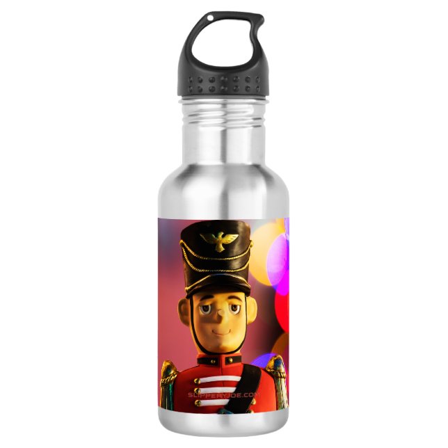 Botella De Agua Navidades soldado de juguete figurine SlipperyJoe  (Anverso)