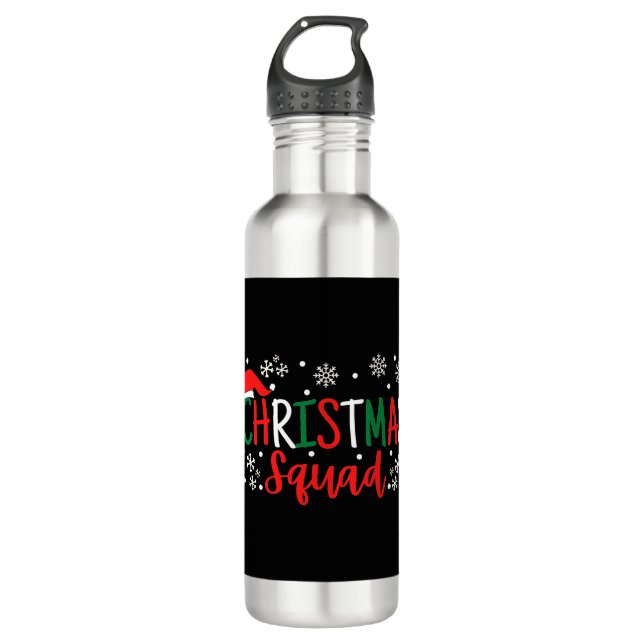 BOTELLA DE AGUA NAVIDADES SQUAD (Anverso)