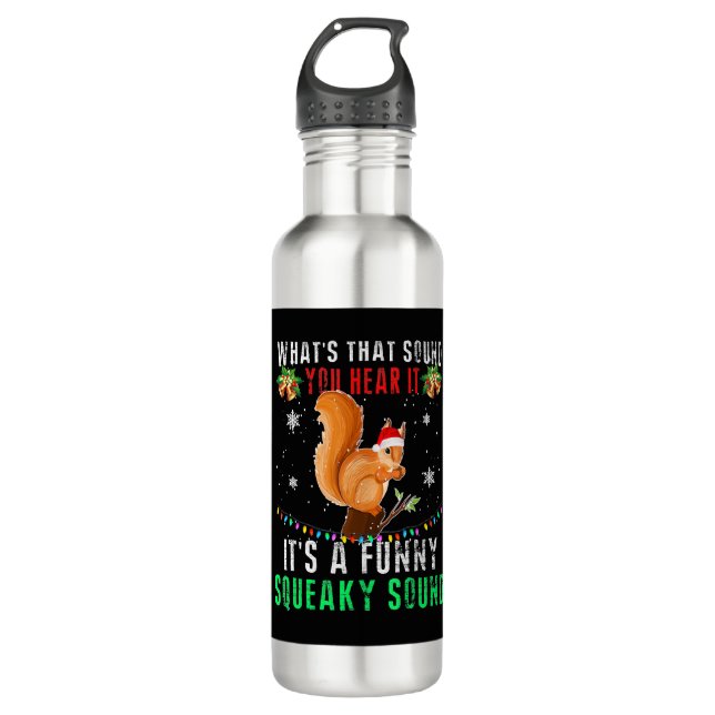 Botella De Agua Navidades Squirrel Ugly (Anverso)