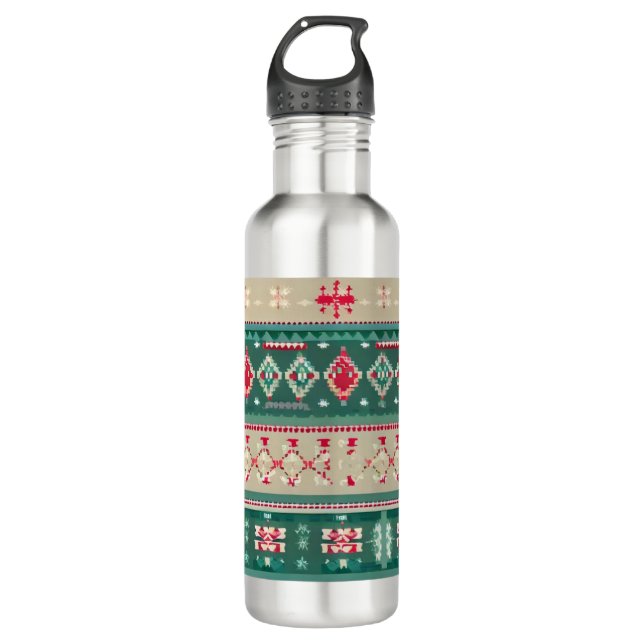 Botella De Agua Navidades Suéter feo 2 (Anverso)