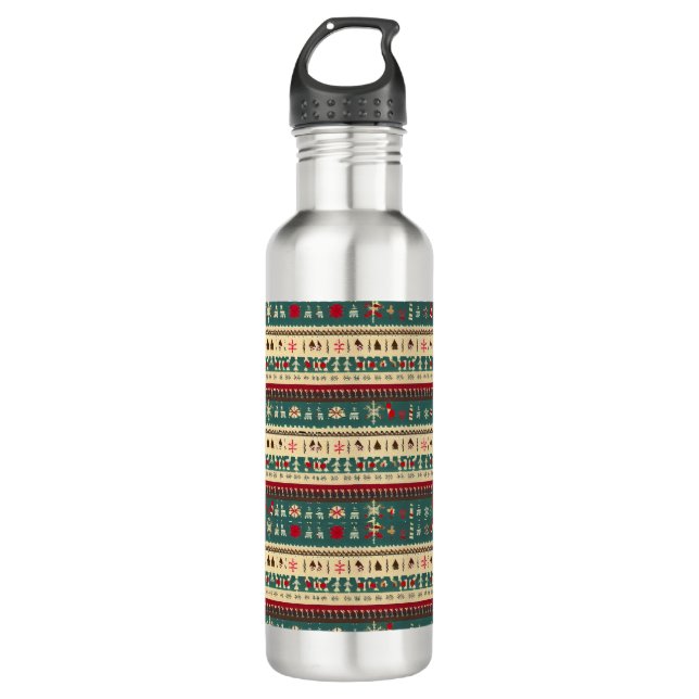 Botella De Agua Navidades Suéter Feo 5 (Anverso)